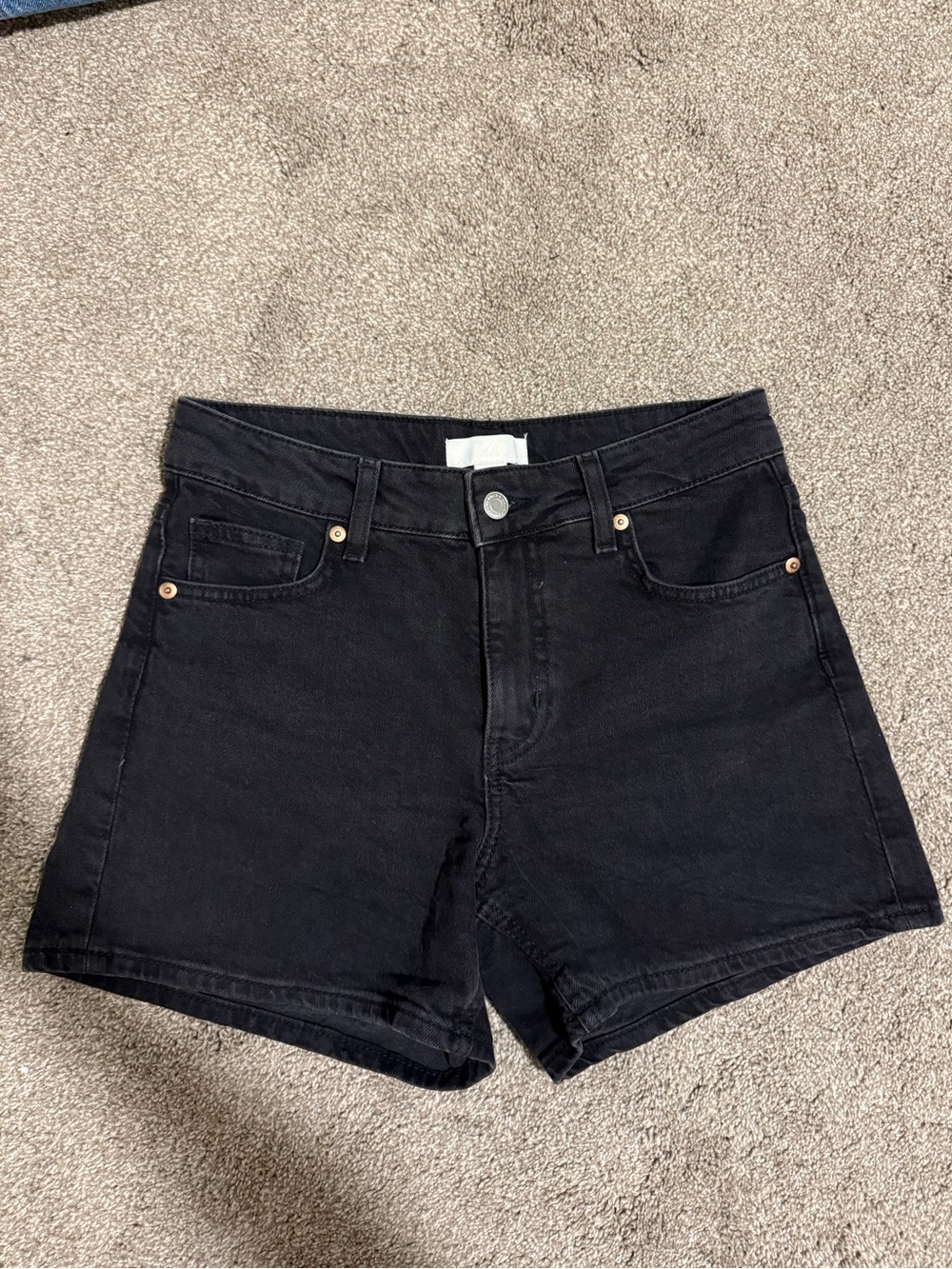 H&M High-Rise Black Denim Women’s Shorts